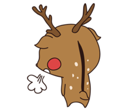 deer and blue sticker #11461061