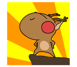 deer and blue sticker #11461062