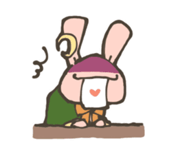 Cute Wizard Rabbit sticker #11461428
