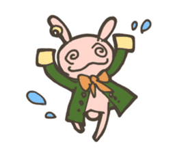 Cute Wizard Rabbit sticker #11461448
