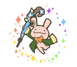 Cute Wizard Rabbit sticker #11461455