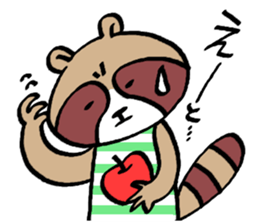 Various words of raccoon sticker #11461505