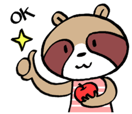 Various words of raccoon sticker #11461507