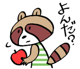 Various words of raccoon sticker #11461523