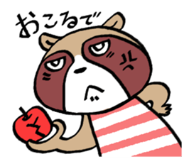 Various words of raccoon sticker #11461533