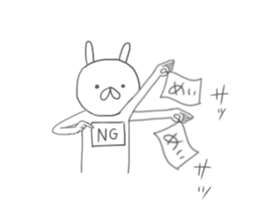 Mei of the rabbit. Lazy Version. sticker #11461629