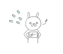 Mei of the rabbit. Lazy Version. sticker #11461635