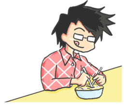 A Daily Life : Raizo & Memed sticker #11463130