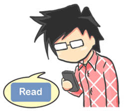 A Daily Life : Raizo & Memed sticker #11463134