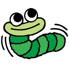 Green caterpillar Munch