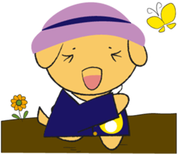 Golden retriever.The second version. sticker #11463265