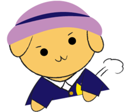 Golden retriever.The second version. sticker #11463286