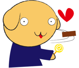 Golden retriever.The second version. sticker #11463295