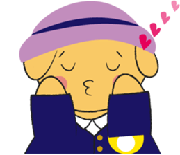 Golden retriever.The second version. sticker #11463299