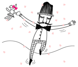 Mr. Beard and What is life? sticker #11463391