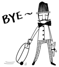 Mr. Beard and What is life? sticker #11463400