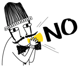 Mr. Beard and What is life? sticker #11463403