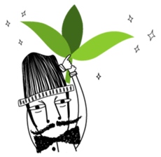 Mr. Beard and What is life? sticker #11463422
