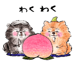 pome-manian3 sticker #11464132