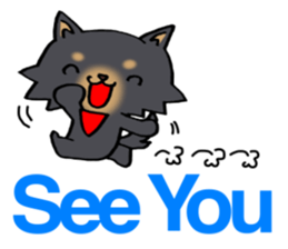 Big letter and puppy! sticker #11464220