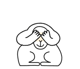 Monkey who think himself a human sticker #11464564