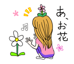 cats and birds and people sticker #11465166