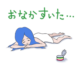 cats and birds and people sticker #11465169