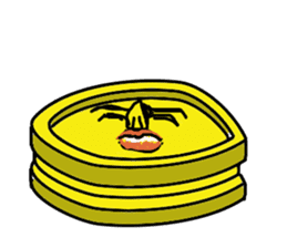 yellow robot2 sticker #11465318