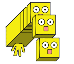 yellow robot2 sticker #11465323