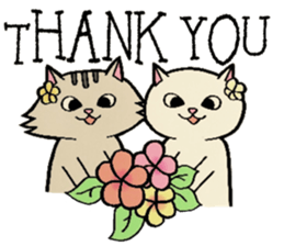 Hawaiian cats LOCO&MOCO sticker #11465710