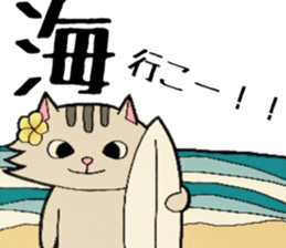 Hawaiian cats LOCO&MOCO sticker #11465717