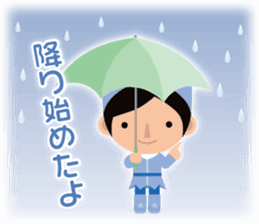 Rainy-Day Sticker sticker #11465907