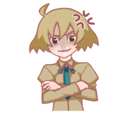 Girl hard worker sticker #11466906