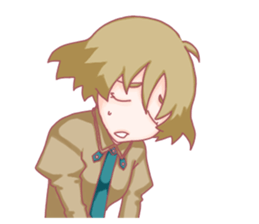 Girl hard worker sticker #11466908