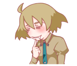 Girl hard worker sticker #11466911