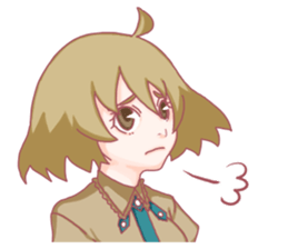 Girl hard worker sticker #11466912