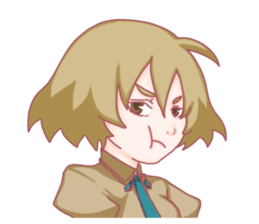 Girl hard worker sticker #11466916