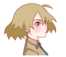 Girl hard worker sticker #11466922