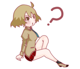 Girl hard worker sticker #11466927