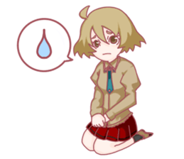 Girl hard worker sticker #11466928