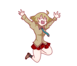 Girl hard worker sticker #11466929