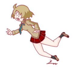 Girl hard worker sticker #11466933