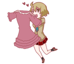 Girl hard worker sticker #11466934