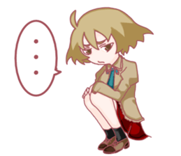 Girl hard worker sticker #11466935