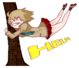 Girl hard worker sticker #11466937