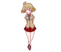 Girl hard worker sticker #11466941