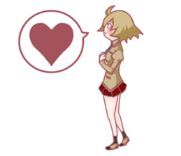 Girl hard worker sticker #11466942