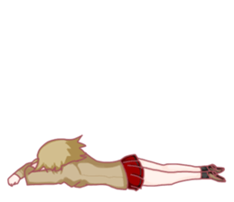 Girl hard worker sticker #11466943