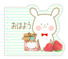 Strawberry & Orange, Rabbit & Cat sticker #11467148