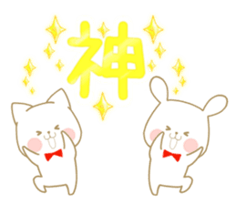 Strawberry & Orange, Rabbit & Cat sticker #11467153